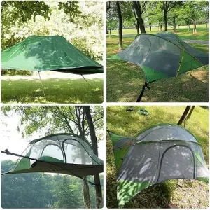 Dormir dans les arbres avec tente