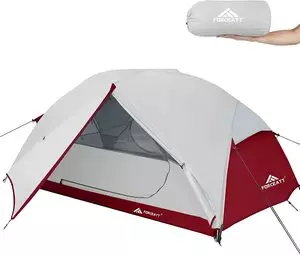 Tente de randonnée trekkingpas chere - tente rouge et blanche
