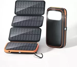 Batterie et chargeur solaire portable randonnée trek