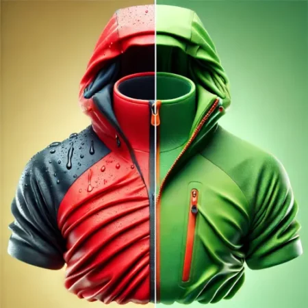 Vestes de randonnée hardshell et softshell