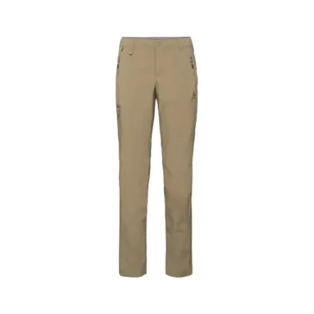 Pantalon softshell Vaude Badile, respirant et coupe-vent, parfait pour les randonnées alpines.