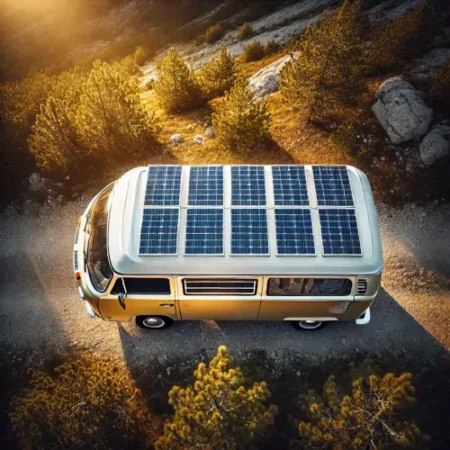 Gestion de l’énergie en camping-car avec batterie, panneaux solaires et convertisseur pour autonomie